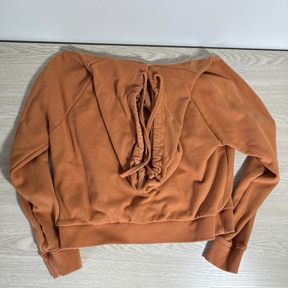 Vans Burnt Orange Hoodie Women’s Extra Small - Picture 2 of 3